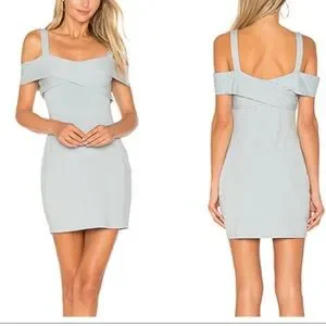 by The Way. Dresses | Nwt Revolve by The Way. Evie Cold Shoulder Mini Dress in Light Blue Size | Color: Blue | Size: Xs | Rosie_Dfashion's Closet